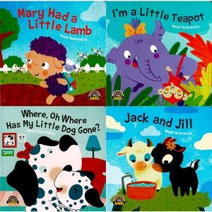 Hazel Quintanilla Set of 4 Books) children's storybooks Jack and Jill, Mary Had